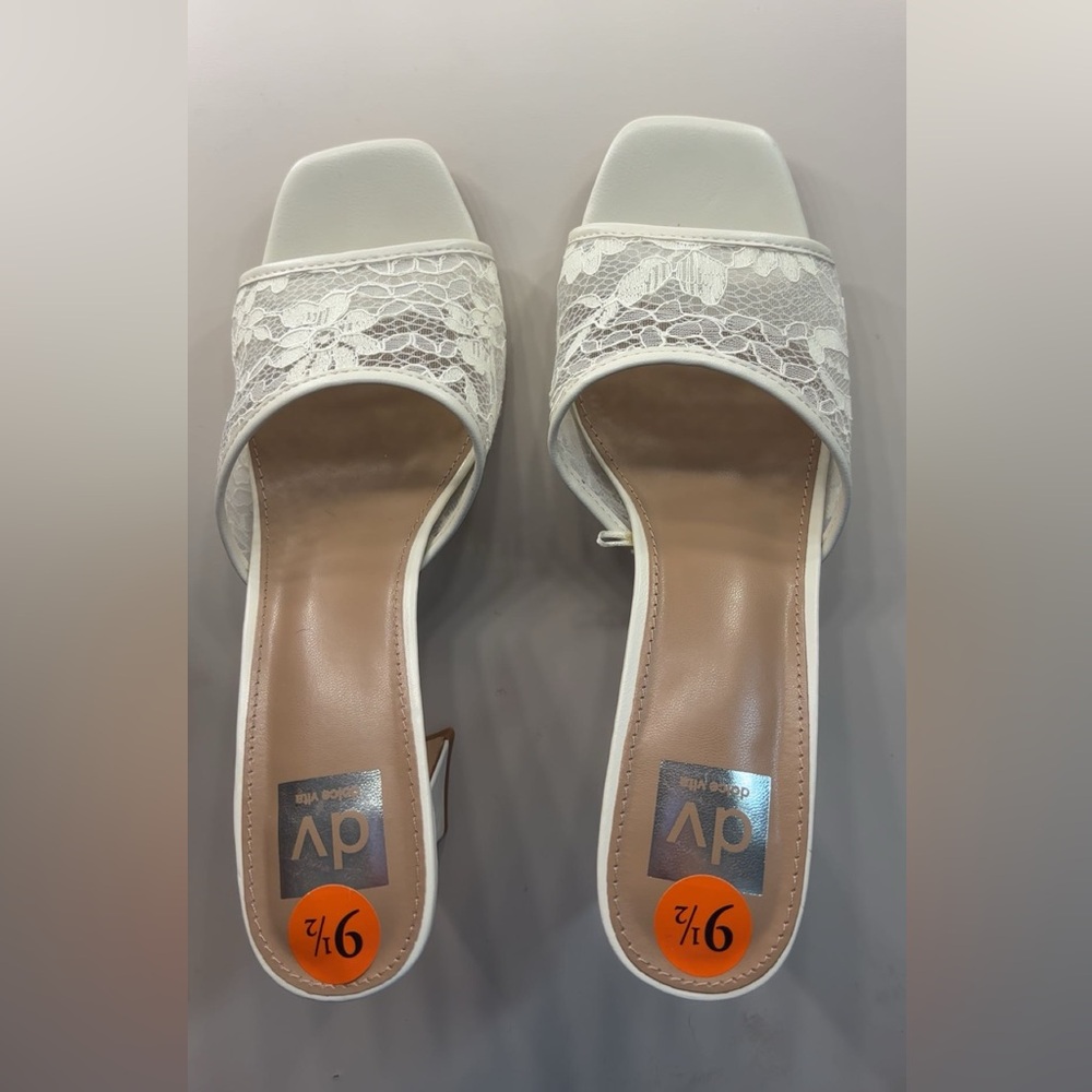 Dolce Vita White Lace Women's Heels